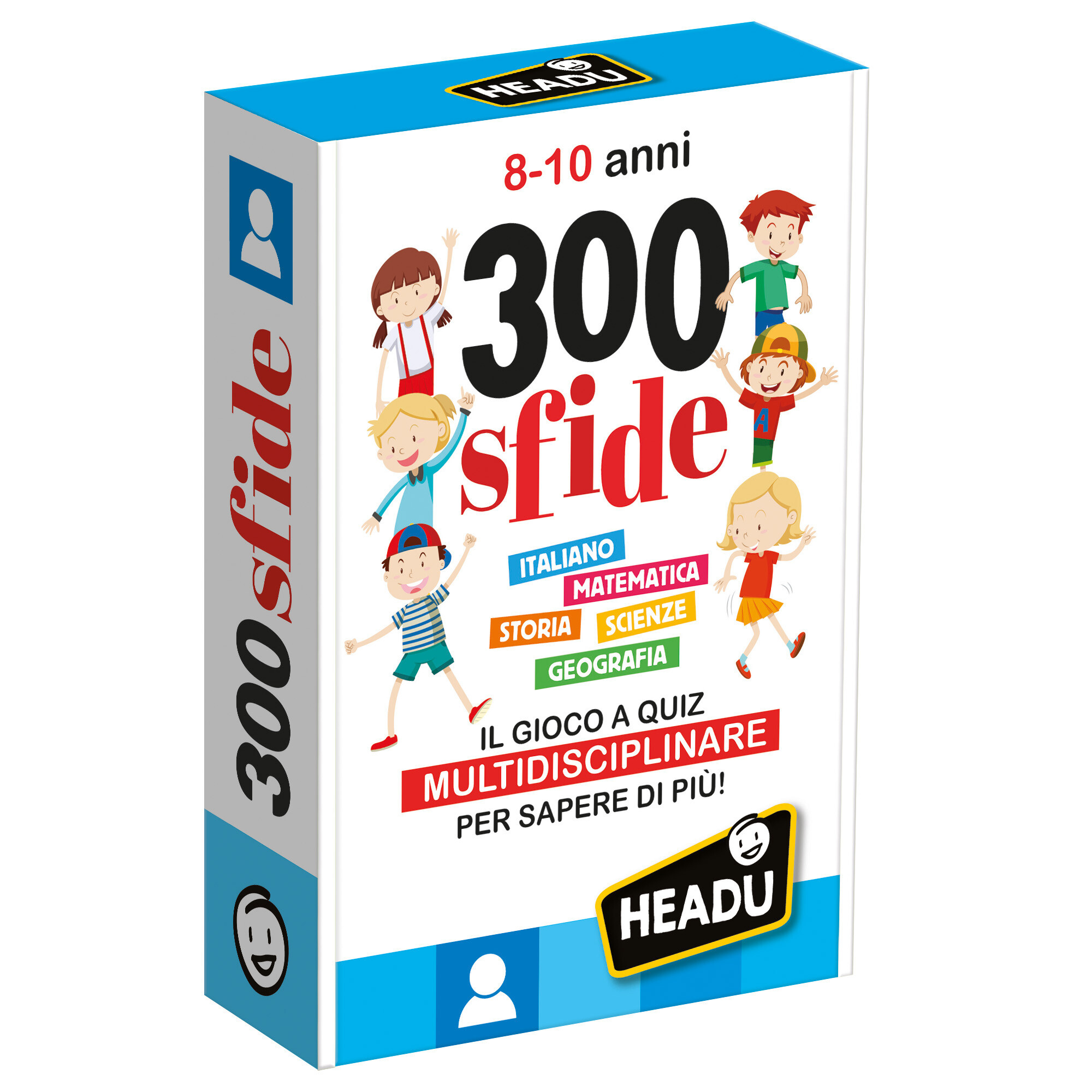 300 sfide 8-10 anni - quiz multidisciplinare per ragazzi - HEADU