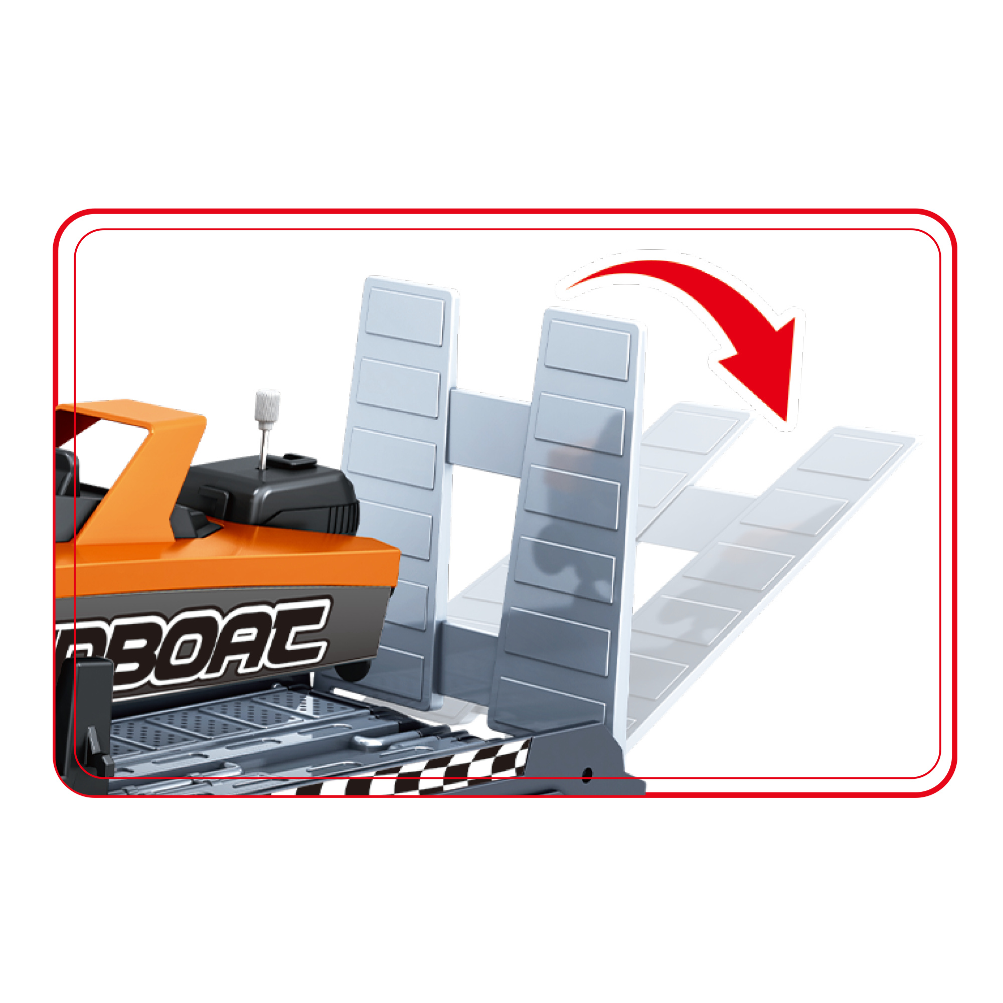 Camion bisarca con barca - 