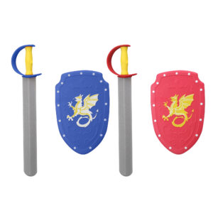 Set spada e scudo in gomma eva per bambini – colori assortiti - INVINCIBLE HEROES