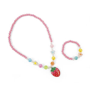 Set collana e braccialetto con perline colorate - MISS FASHION