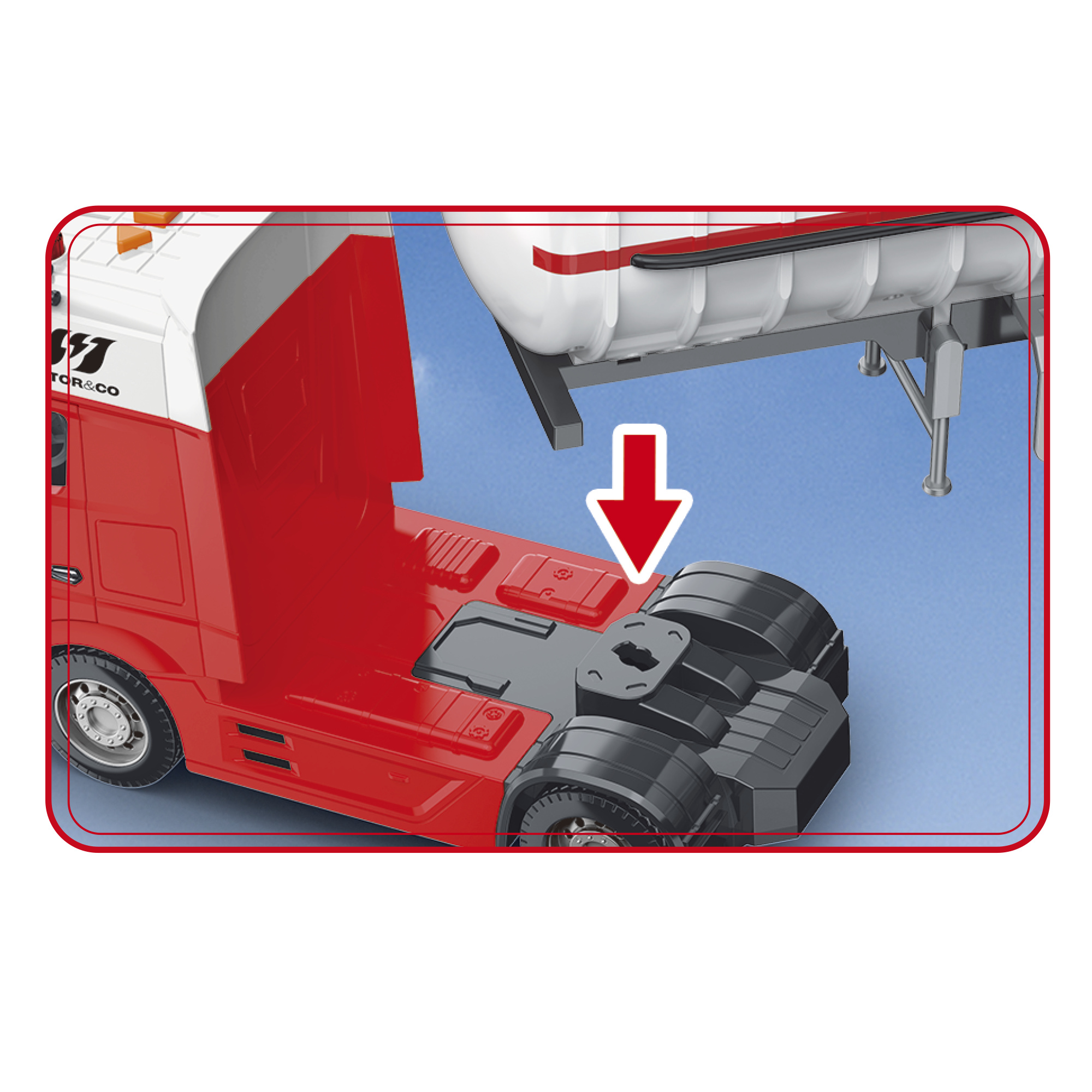 Container truck o autocisterna – veicolo da gioco realistico - assortito - 