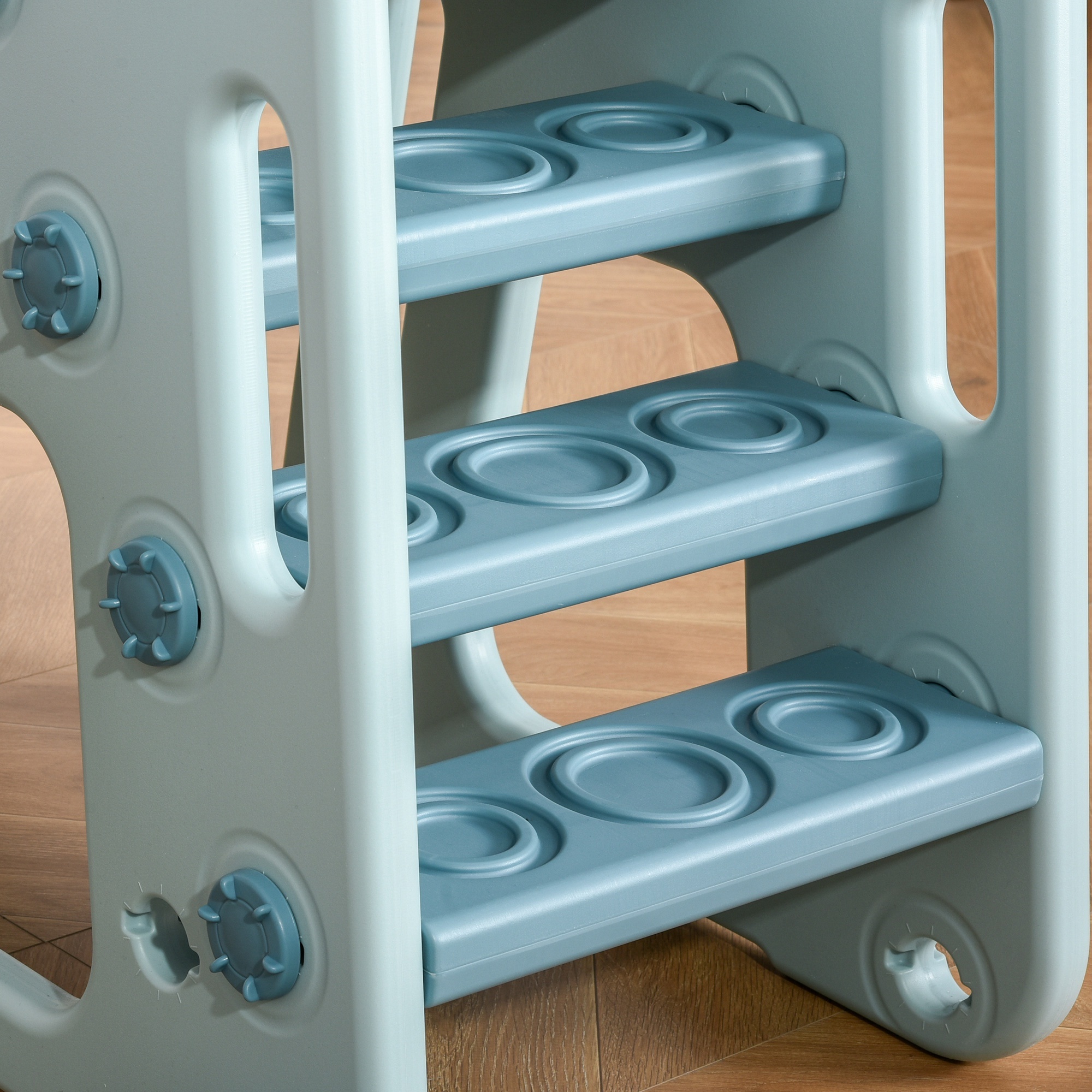 Set da gioco 5 anni max con altalena per bambini, scivolo per bambini, canestro basket e scaletta, in hdpe e pp - 