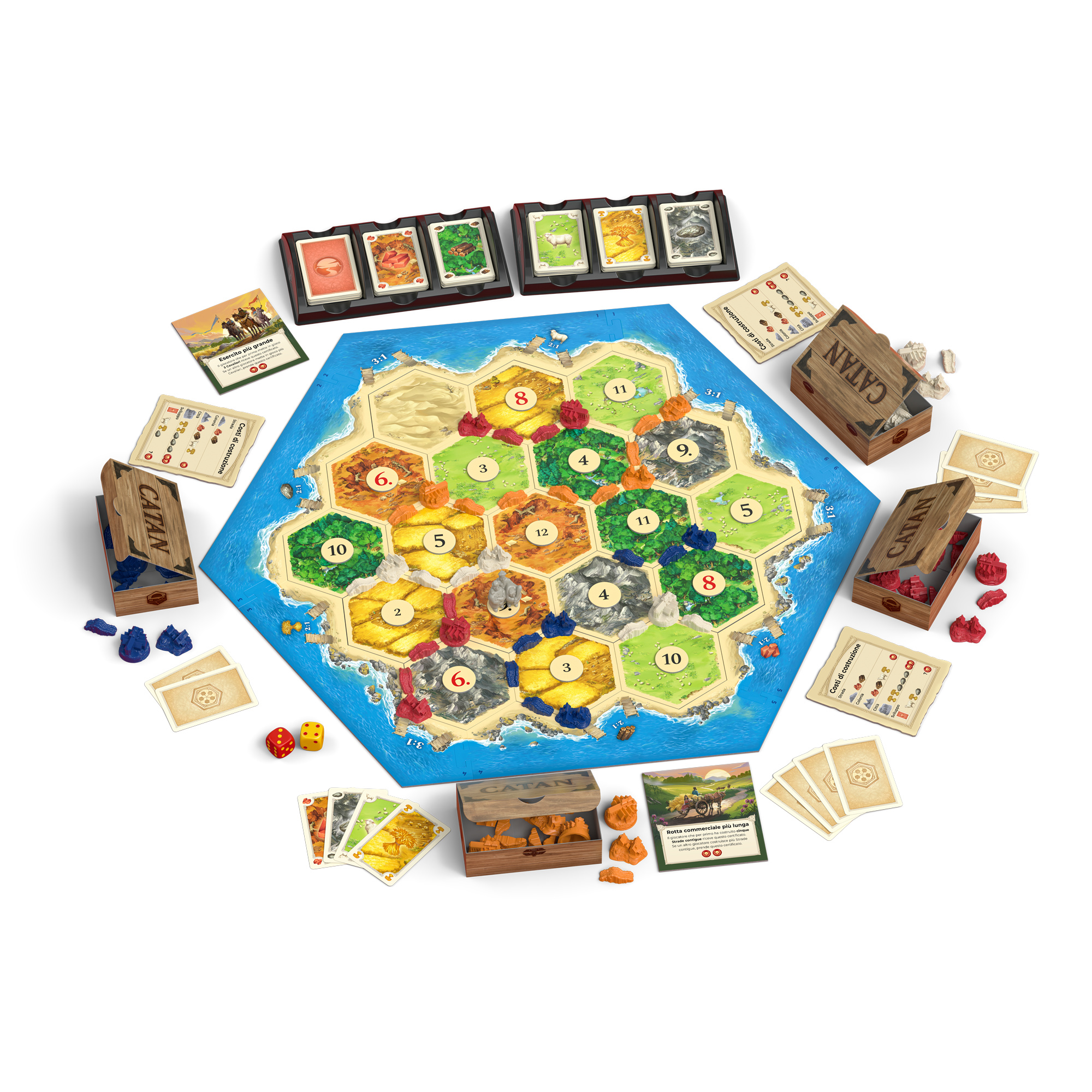 Catan il gioco - relaunch - gioco base per 3-4 giocatori dai 10 anni in su - 