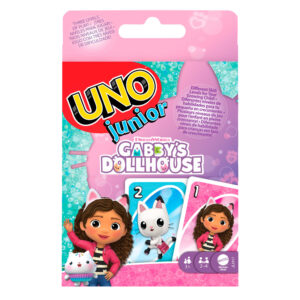 Mattel games - uno junior la casa delle bambole di gabby, versione ispirata alla serie dreamworks con le carte dei personaggi più amati - GABBY'S DOLLHOUSE, UNO