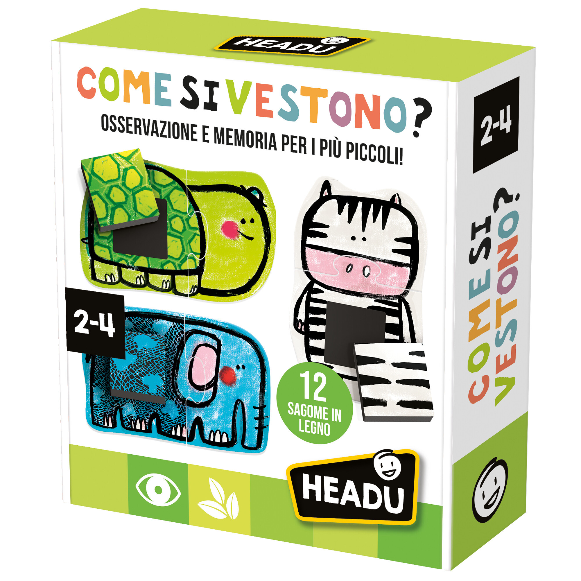 Come si vestono - gioco di memoria, forme e colori - HEADU
