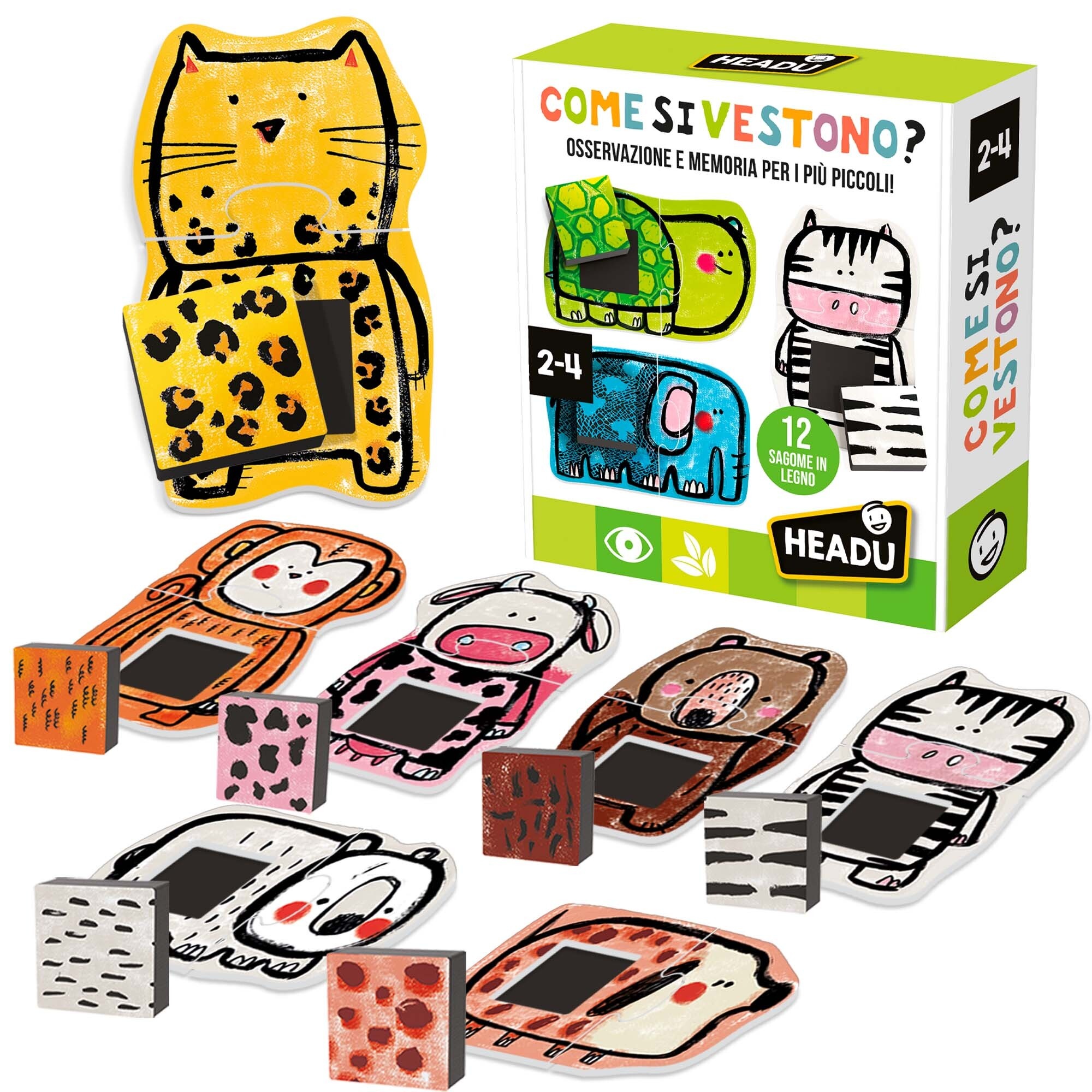 Come si vestono - gioco di memoria, forme e colori - HEADU