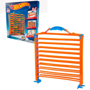 Hot wheels - garage portatile 11 livelli con pista da corsa 210 cm - Hot Wheels