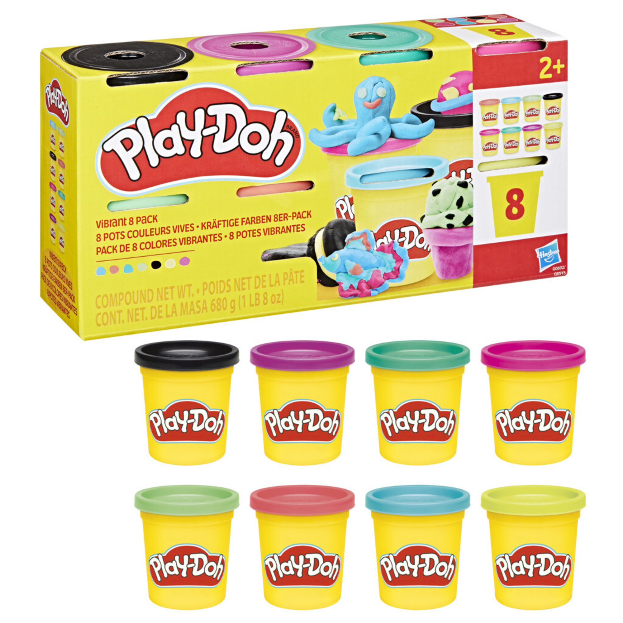 Play-doh 8 vasetti ast. 84 gr - PLAY-DOH