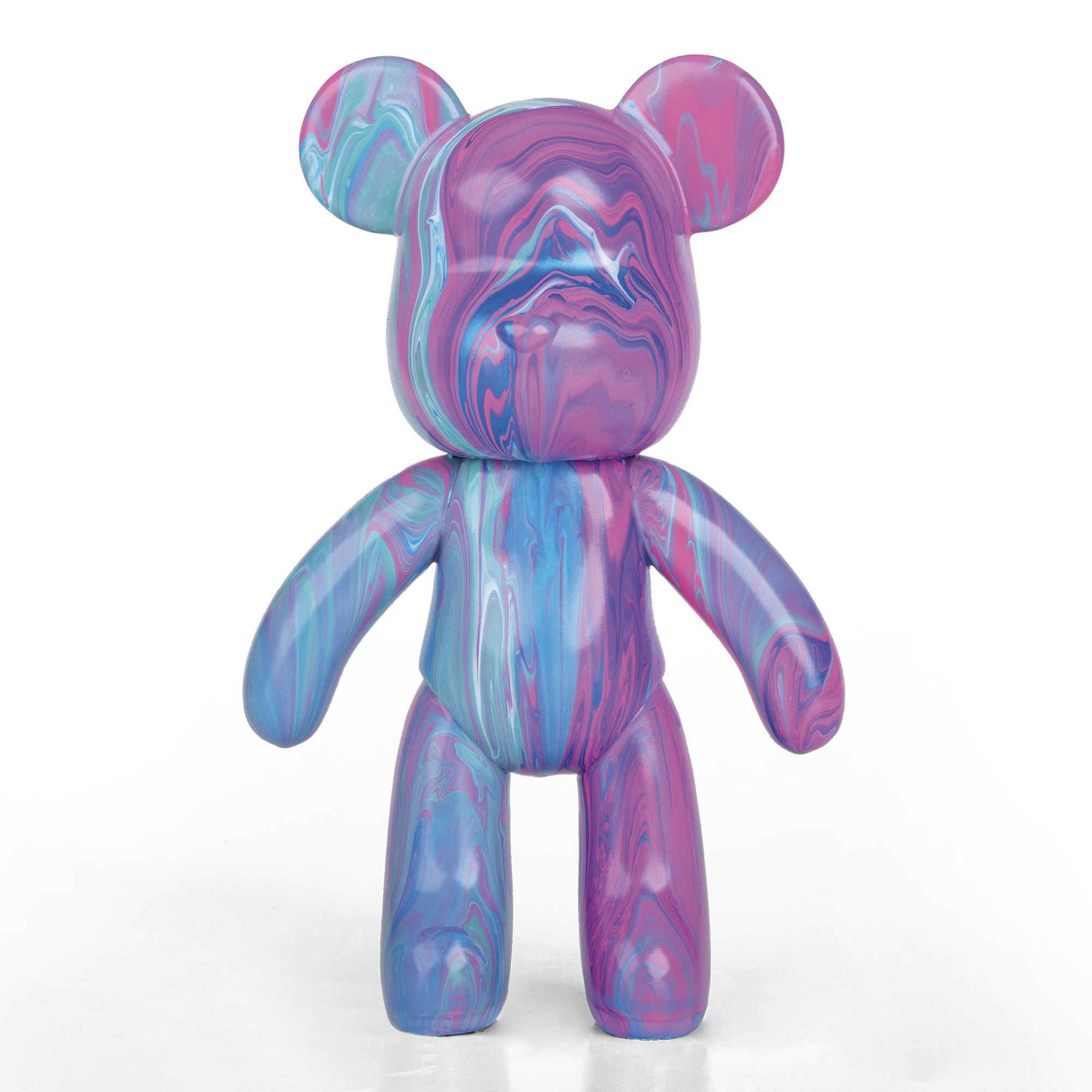 Fluid art orsetto 22cm – kit creativo con colori acrilici - CREA MANIA