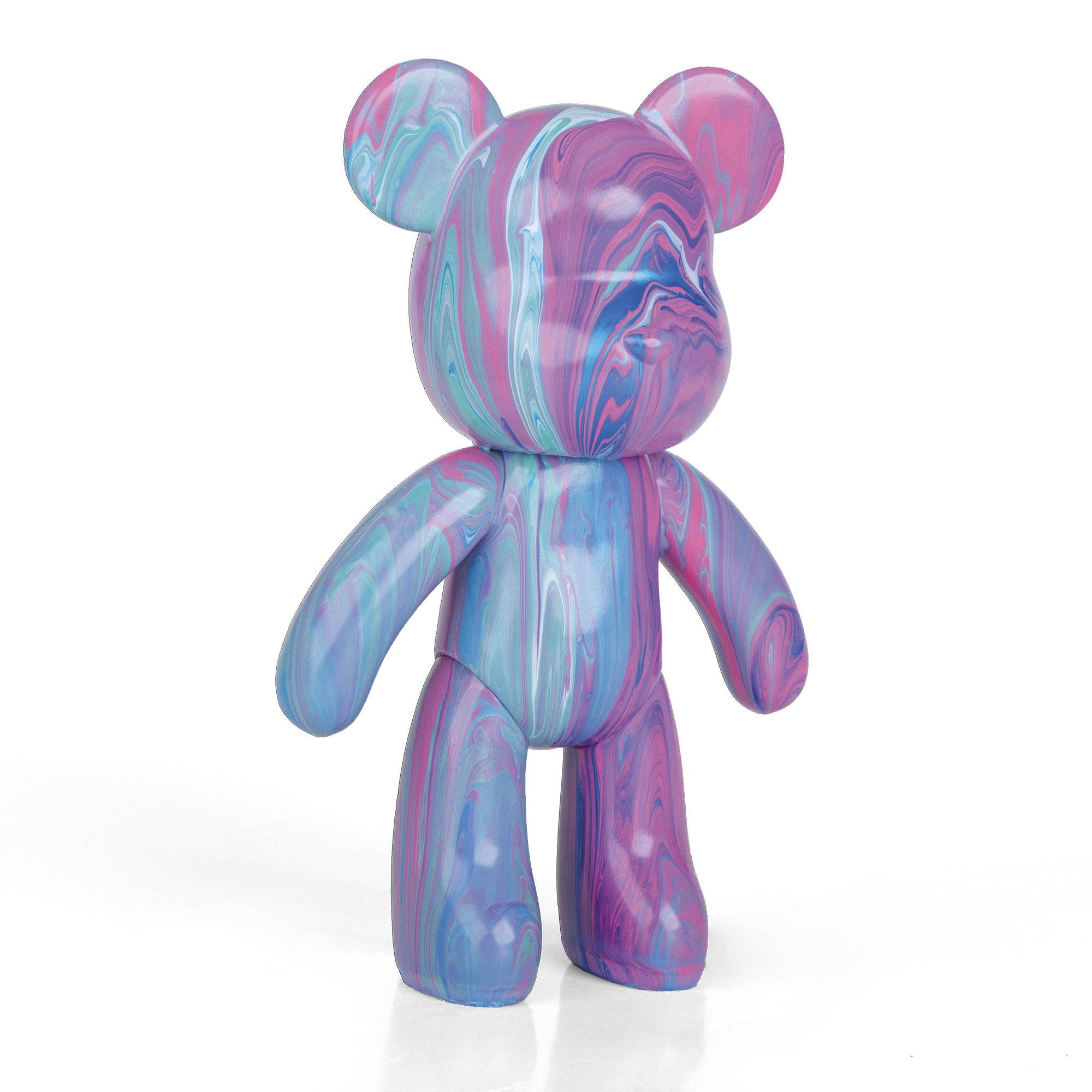 Fluid art orsetto 22cm – kit creativo con colori acrilici - CREA MANIA