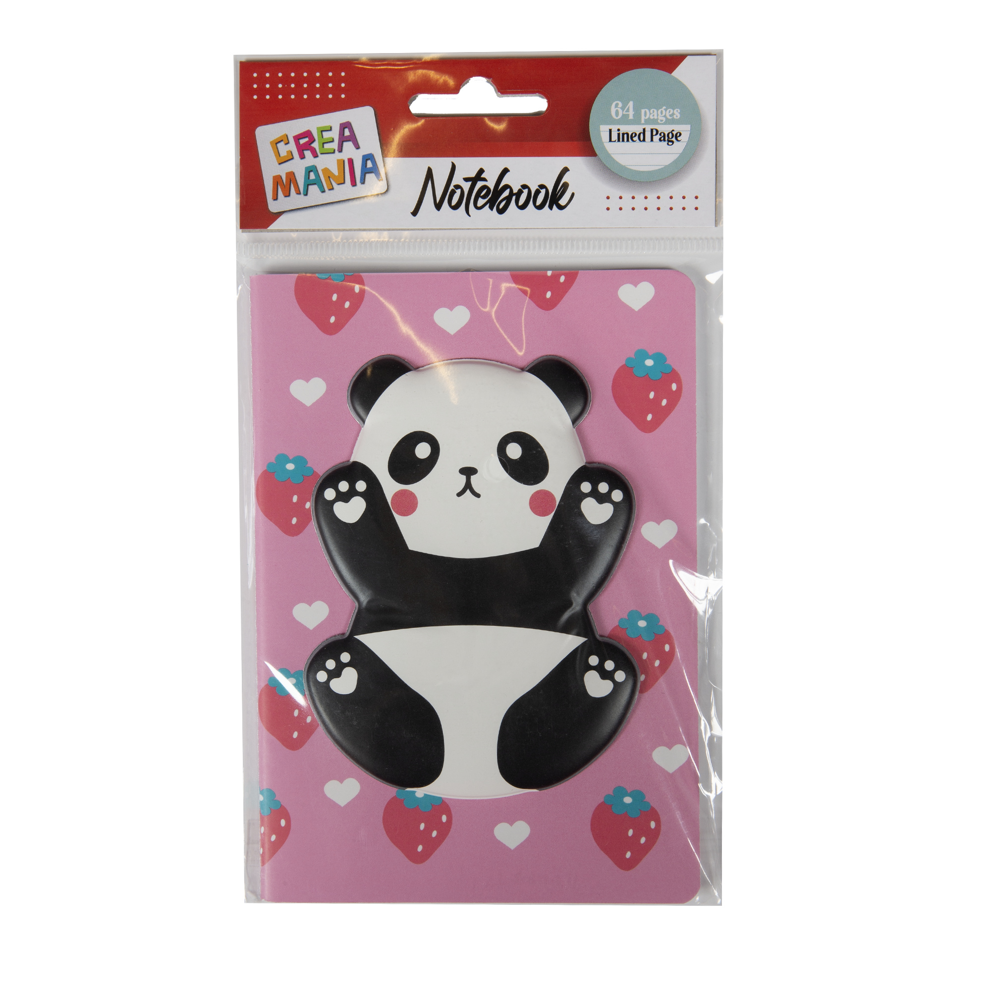 Mini notebook assortito a righe tascabile rainbow o panda - CREA MANIA