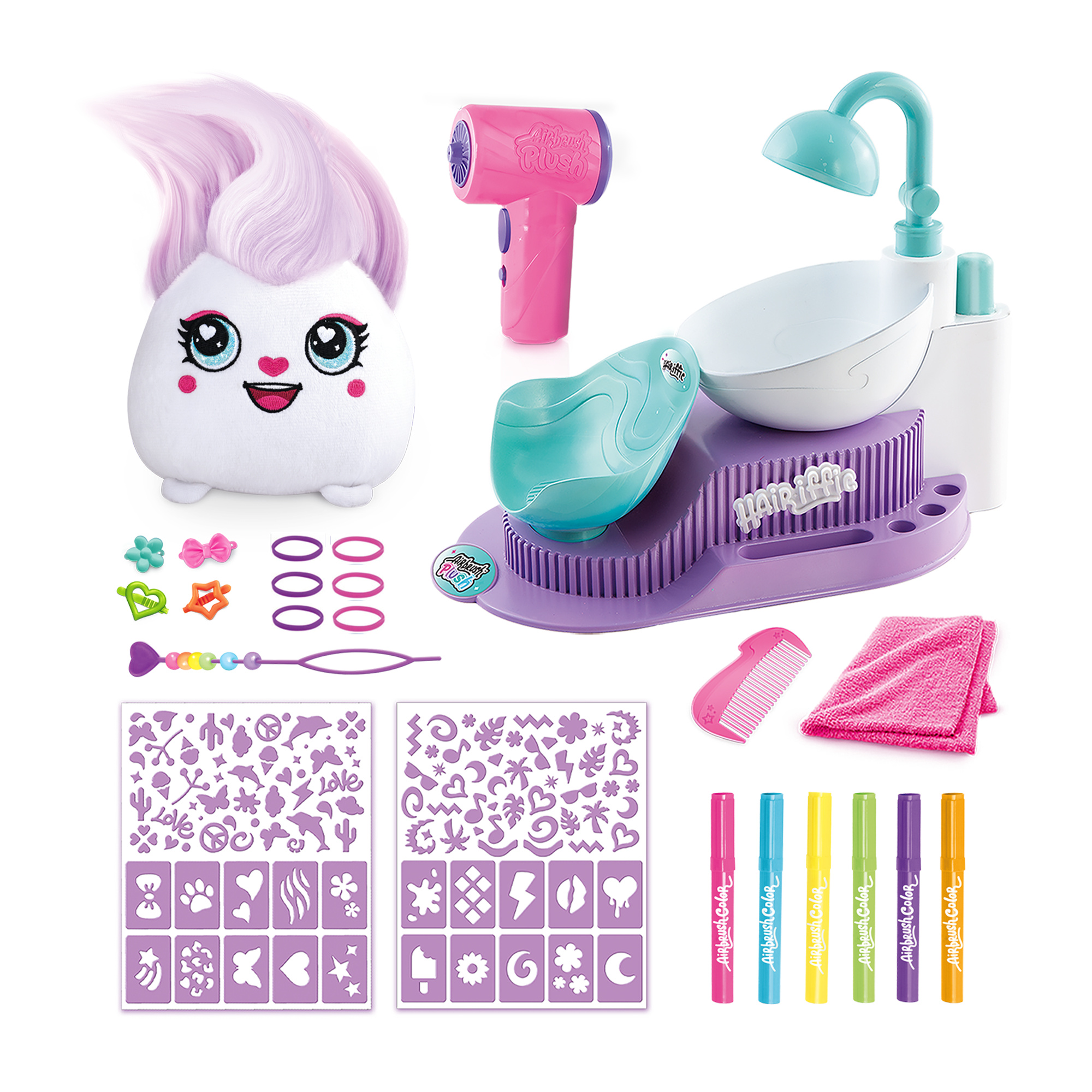 Airbrush plush parrucchiere – salone di bellezza dei ciuffamici - AIRBRUSH