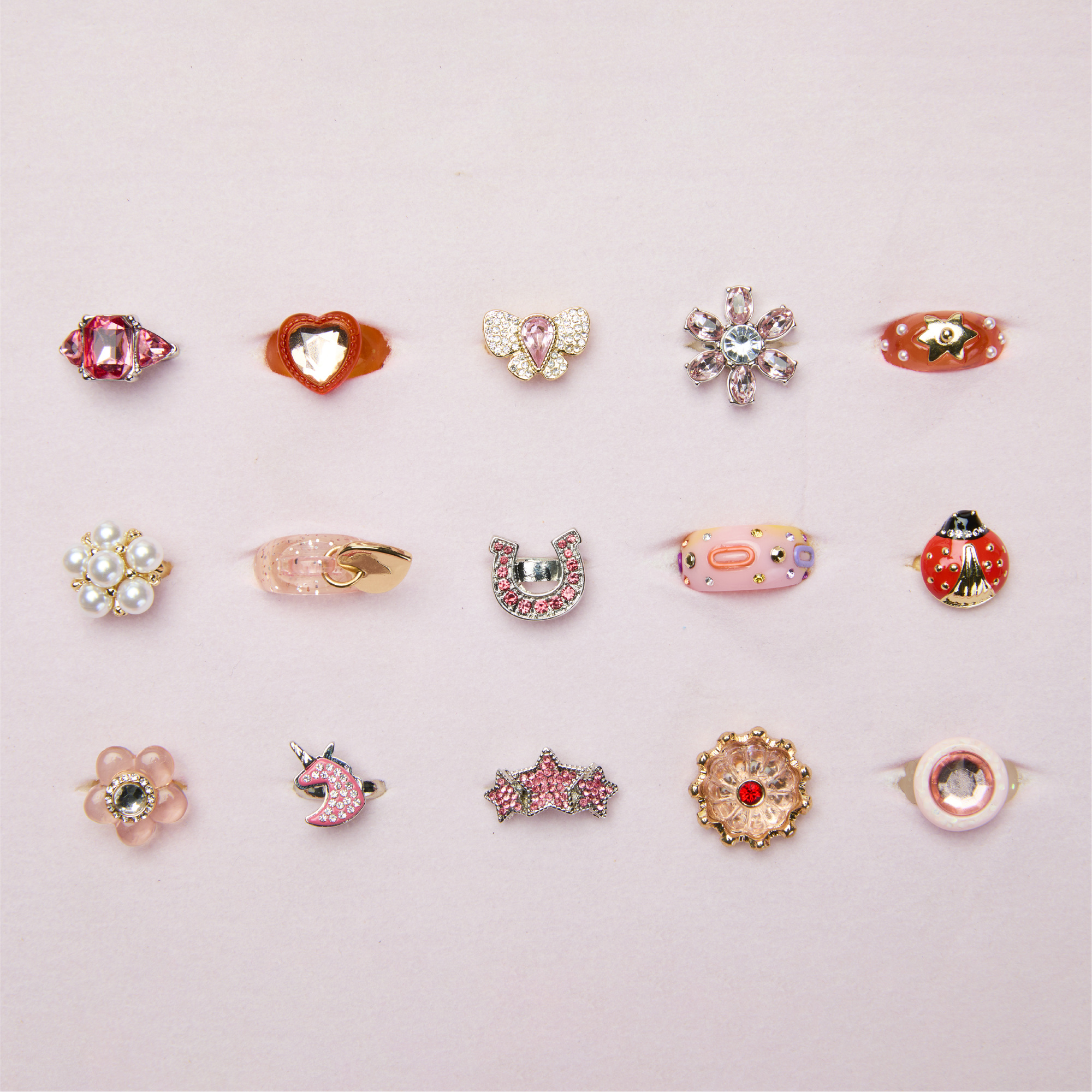 Set di 15 anelli fao schwarz® tiny glam - FAO Schwarz