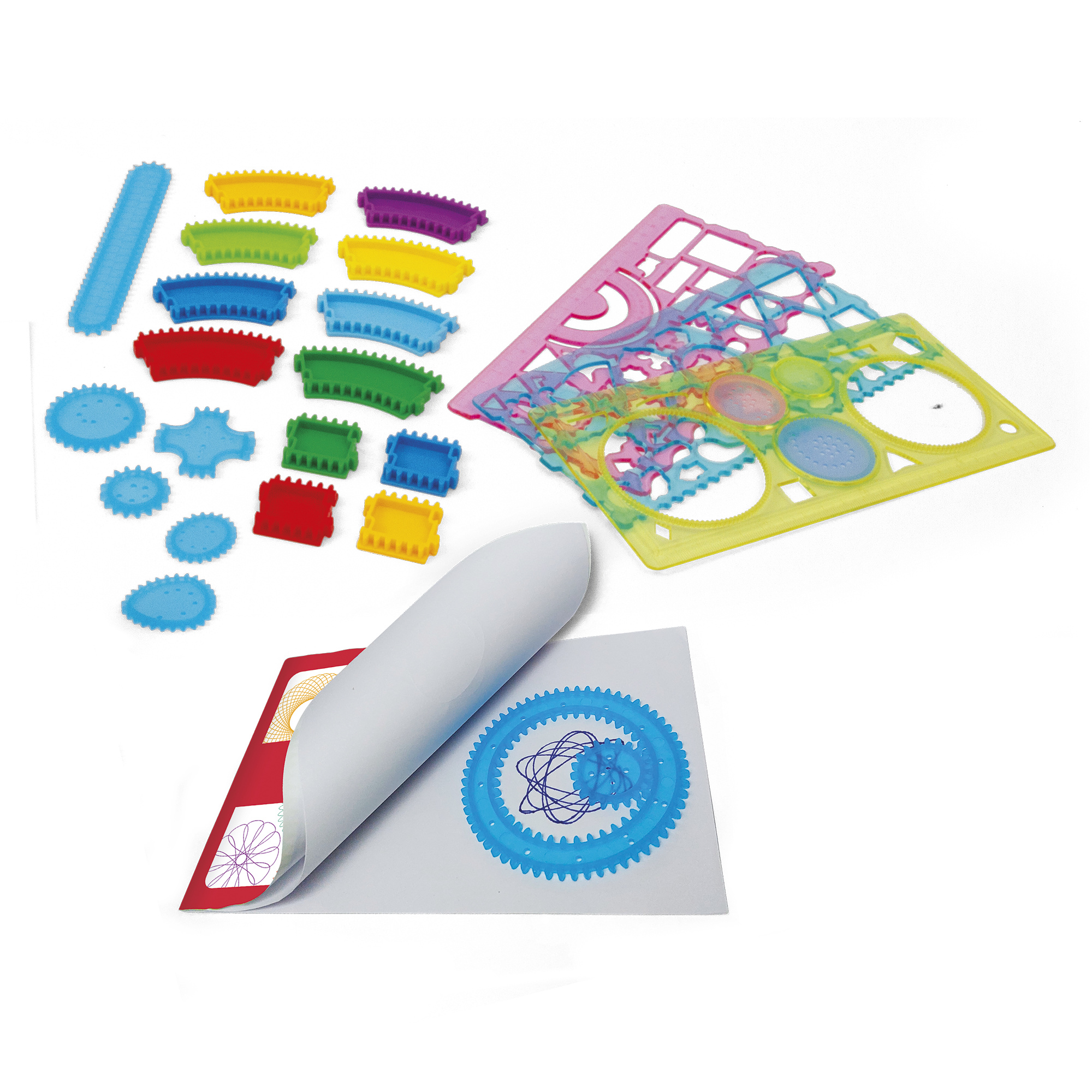 Set creativo spirali geometriche 27 pezzi – disegni artistici facili - CREA MANIA