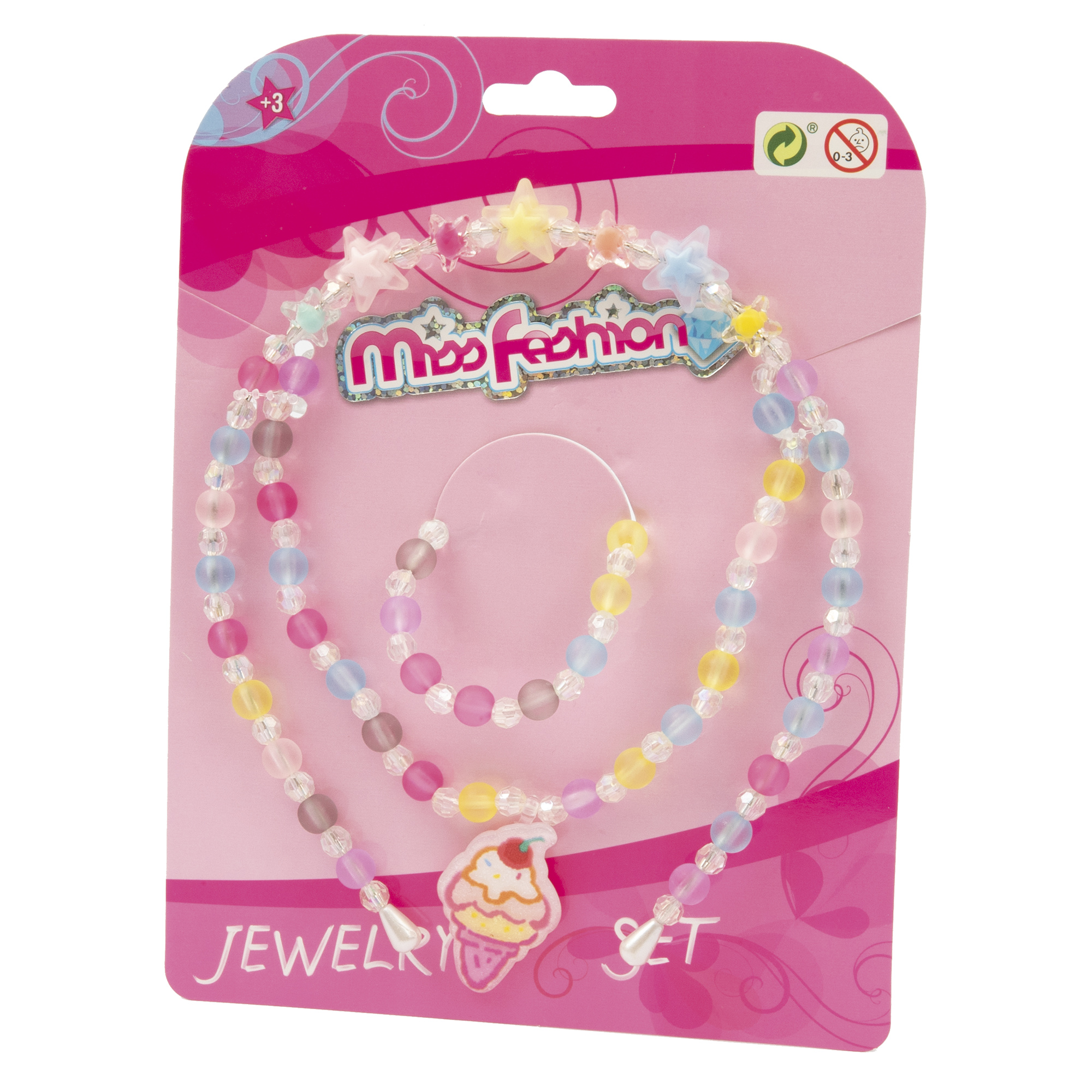 Set gioielli cerchietto, collana e braccialetto – colorato e fashion - MISS FASHION