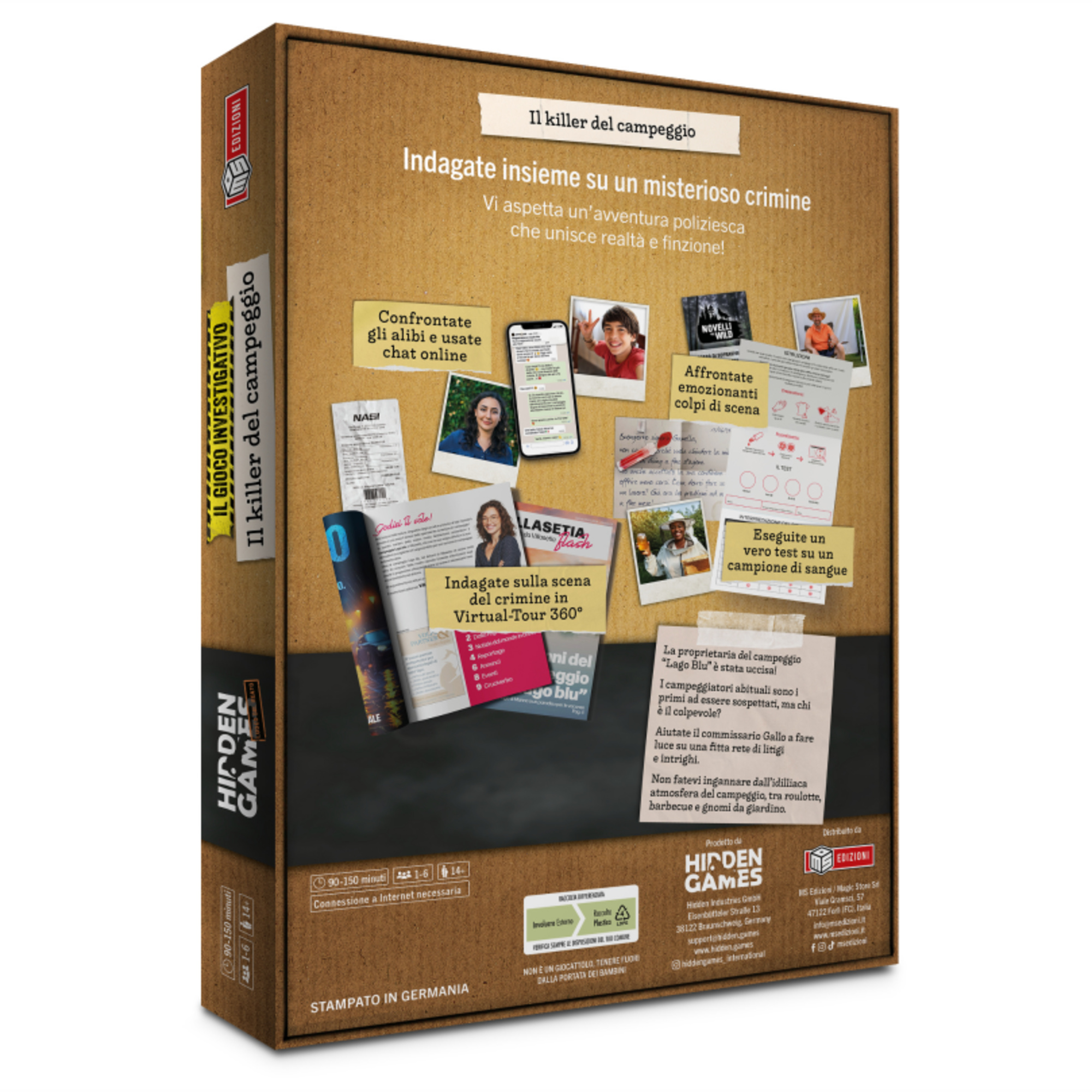 Hidden games - luogo del reato - il killer del campeggio - ms edizioni - HIDDEN SIDE