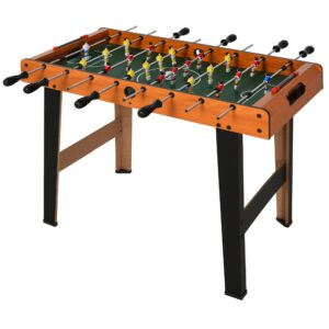 Calcio balilla in legno con 22 giocatori in formazione 3:4:3, 2 palline e 2 segnapunti inclusi 84.5x40x61.2cm - 