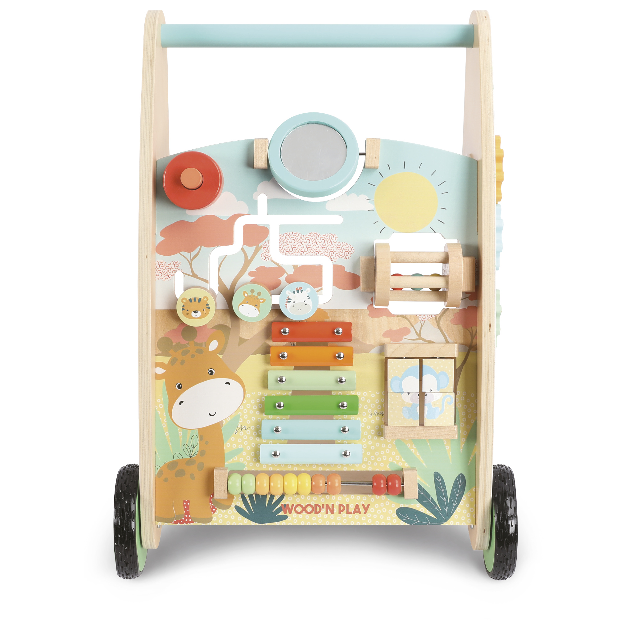 Carrellino primi passi con attività educative e giochi interattivi - WOOD 'N' PLAY