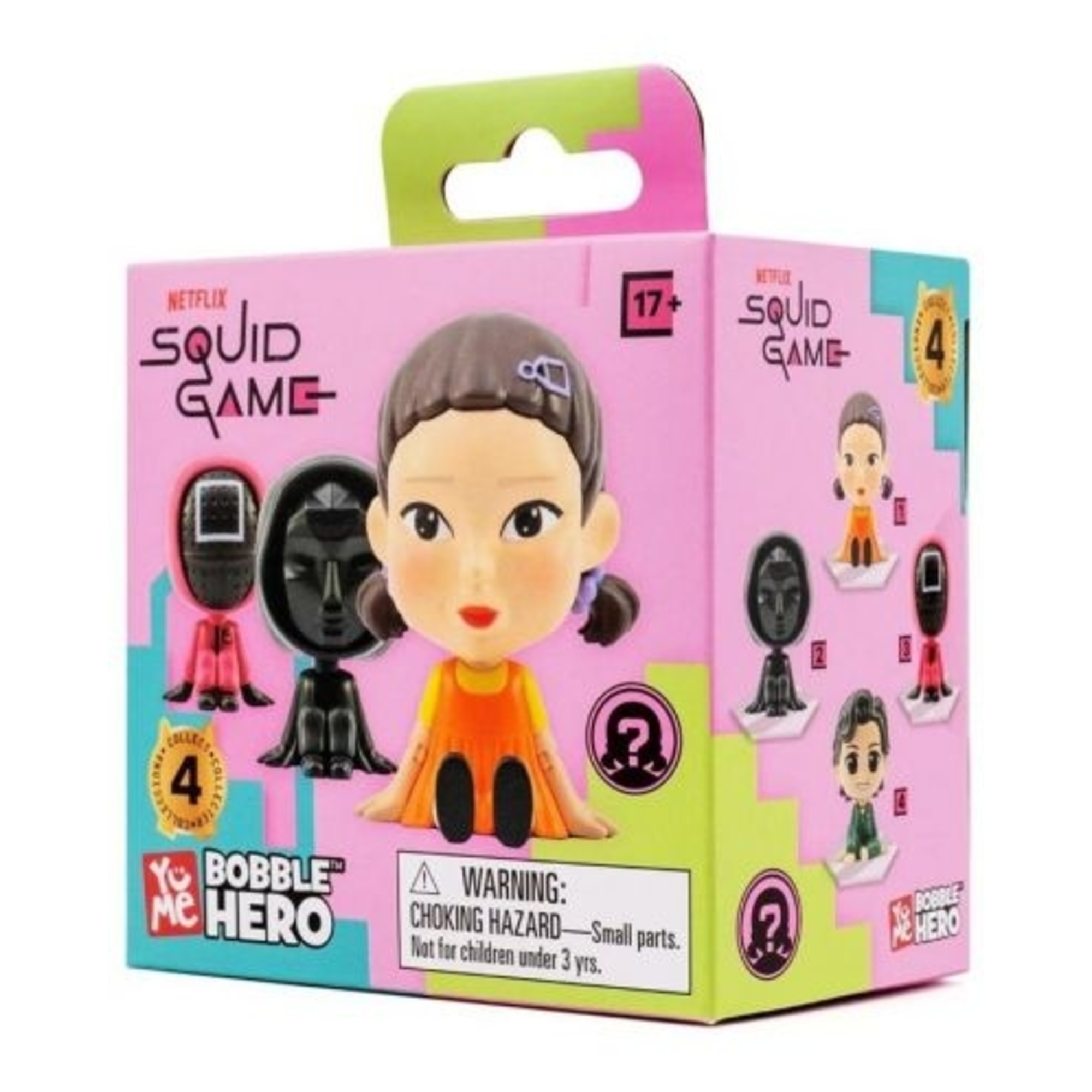 Figurina squid game bobble head blind bag 6 cm- blind box assortita - yume toys - Squid Game