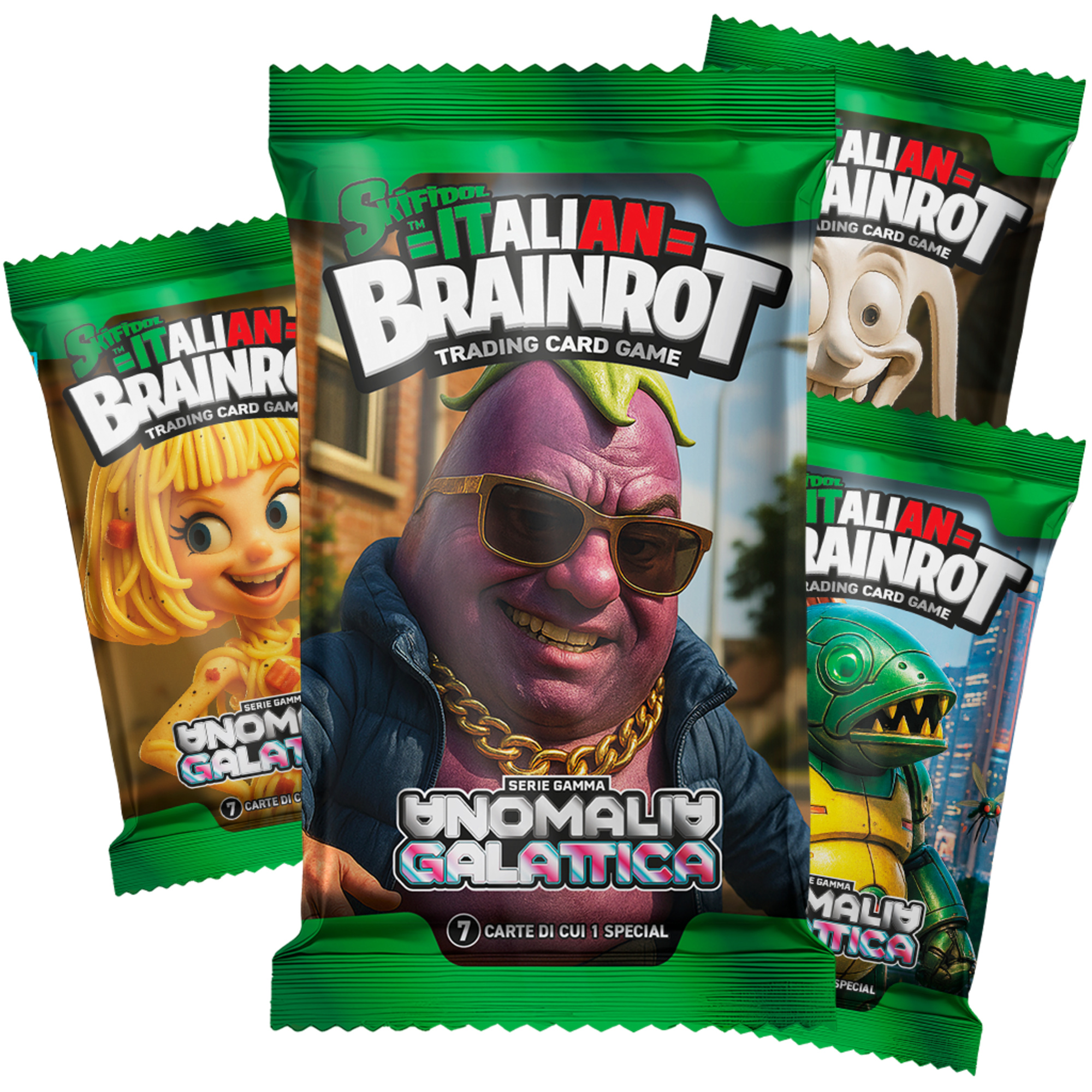 Skifidol italian brainrot – 1 bustina 7 carte + 1 special – anomalia galattica assortita - BRAINROT