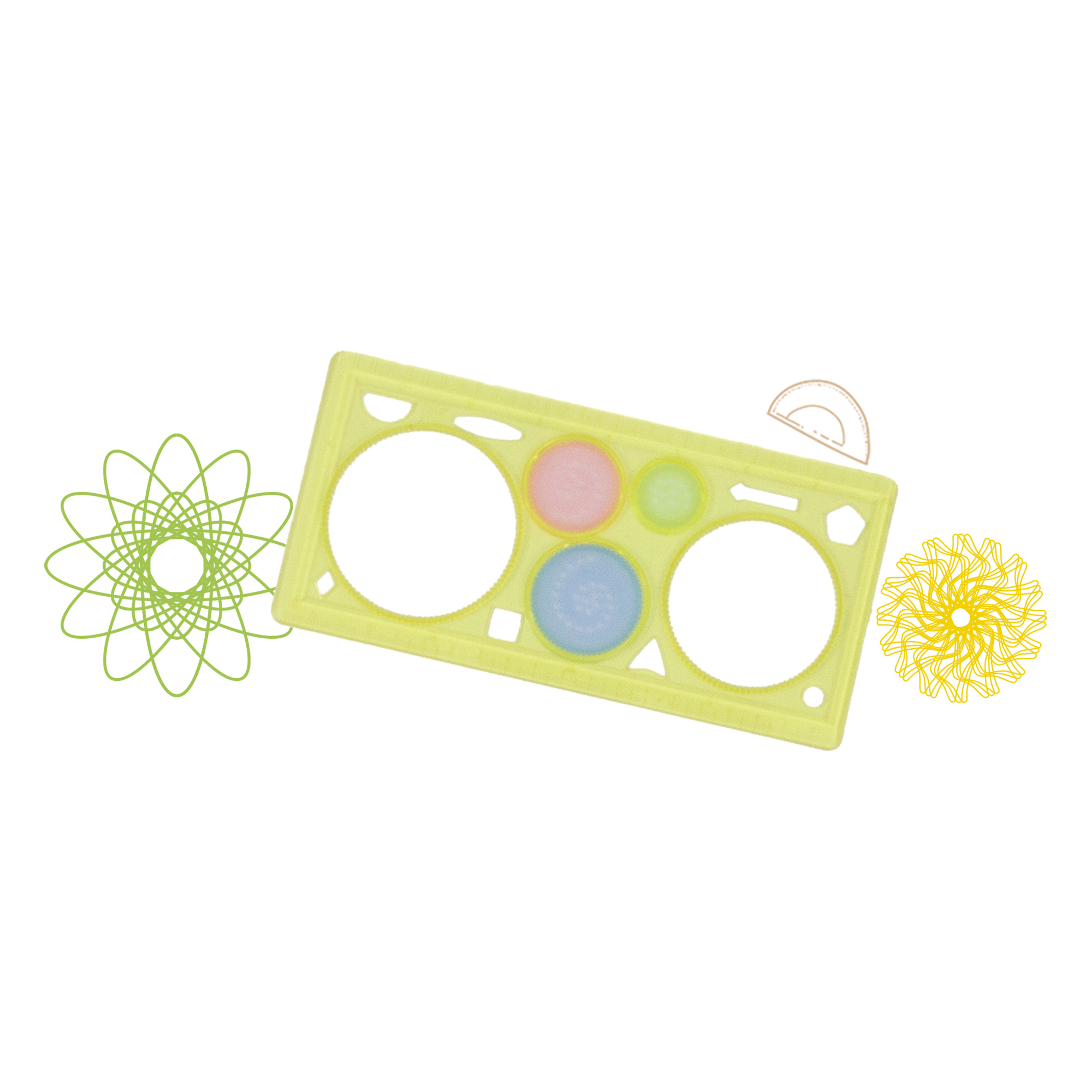 Set creativo spirali geometriche 27 pezzi – disegni artistici facili - CREA MANIA