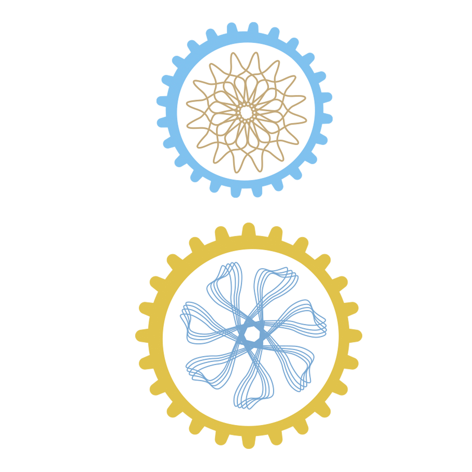 Set creativo spirali geometriche 27 pezzi – disegni artistici facili - CREA MANIA