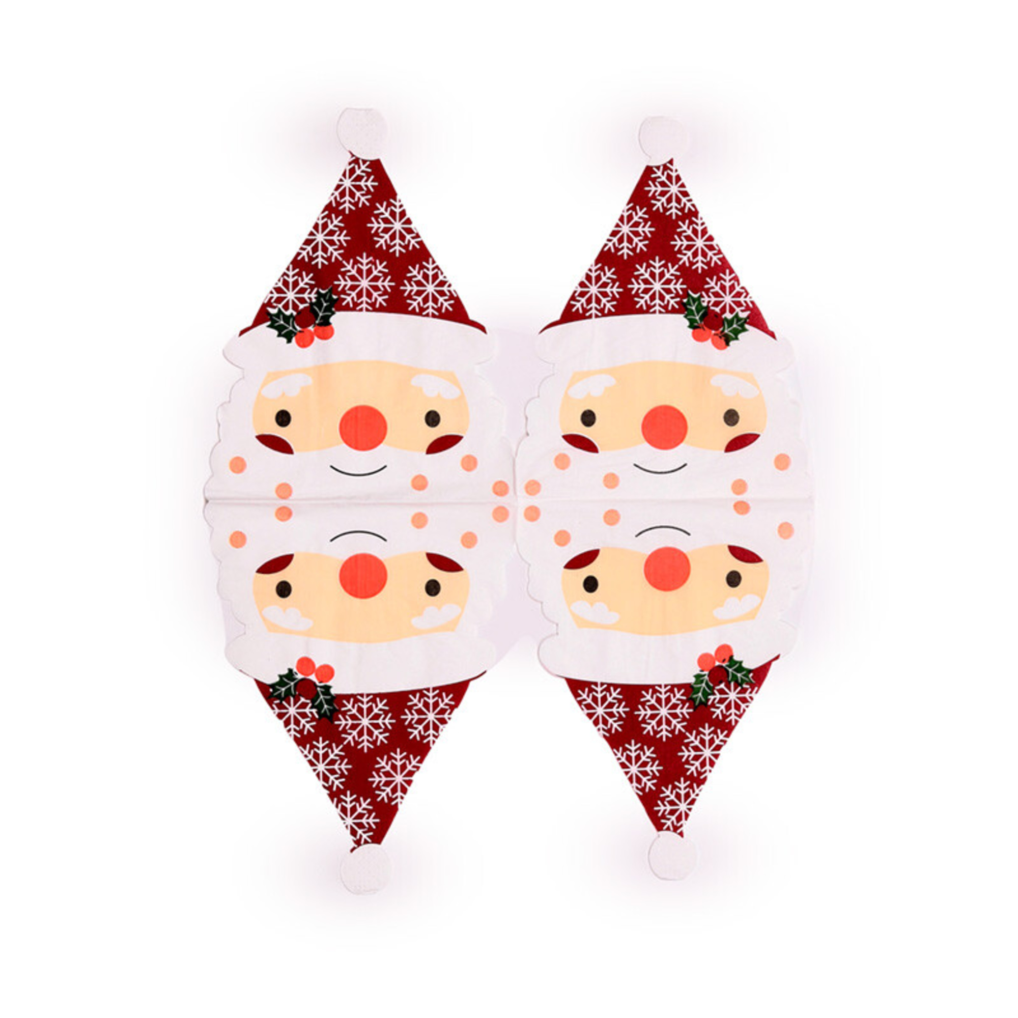 Tovaglioli di carta 3 veli - confezione da 12 - banda natalizia - PUCKATOR