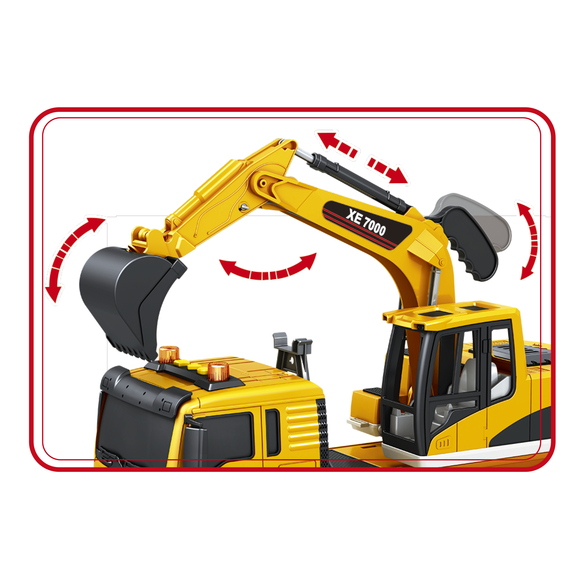 Escavatore con cabina e braccio mobili - MOTOR & CO.