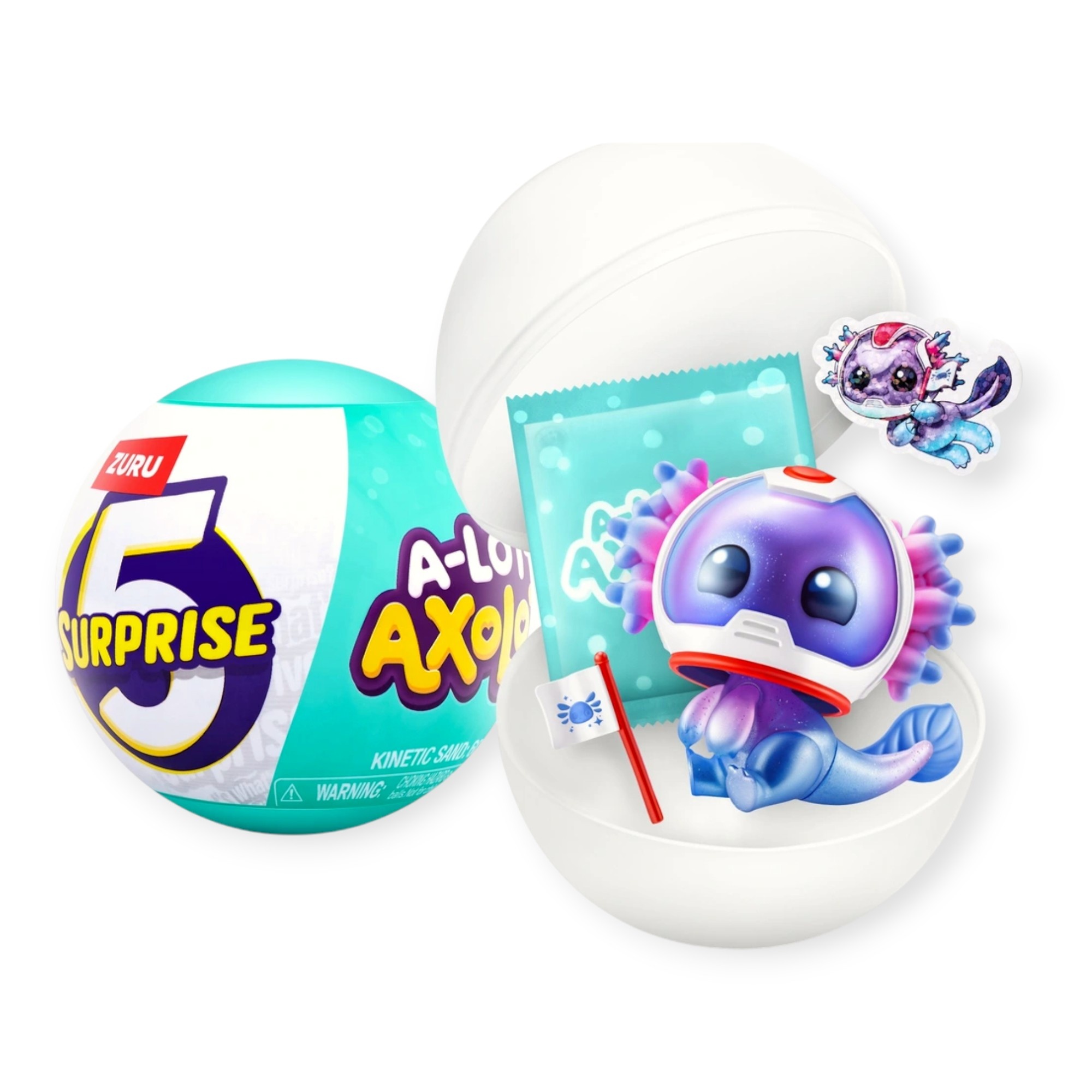 A lot a axolotls zuru - figura sorpresa axolotl da collezione - assortito - MINI BRANDS