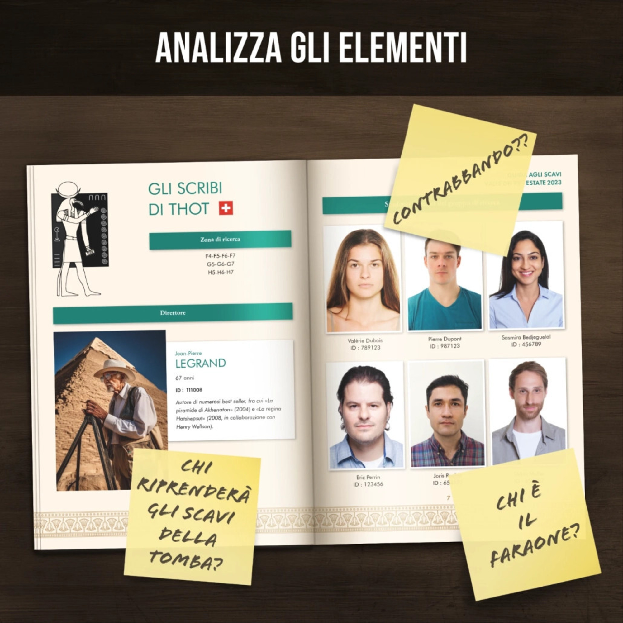 Profiler - mistero nella valle dei re - ms edizioni - gioco investigativo - 