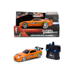 Jada  radiocomando toyota supra brian 1995, scala 1:24, 2 canali, 2,4 ghz - INVINCIBLE HEROES