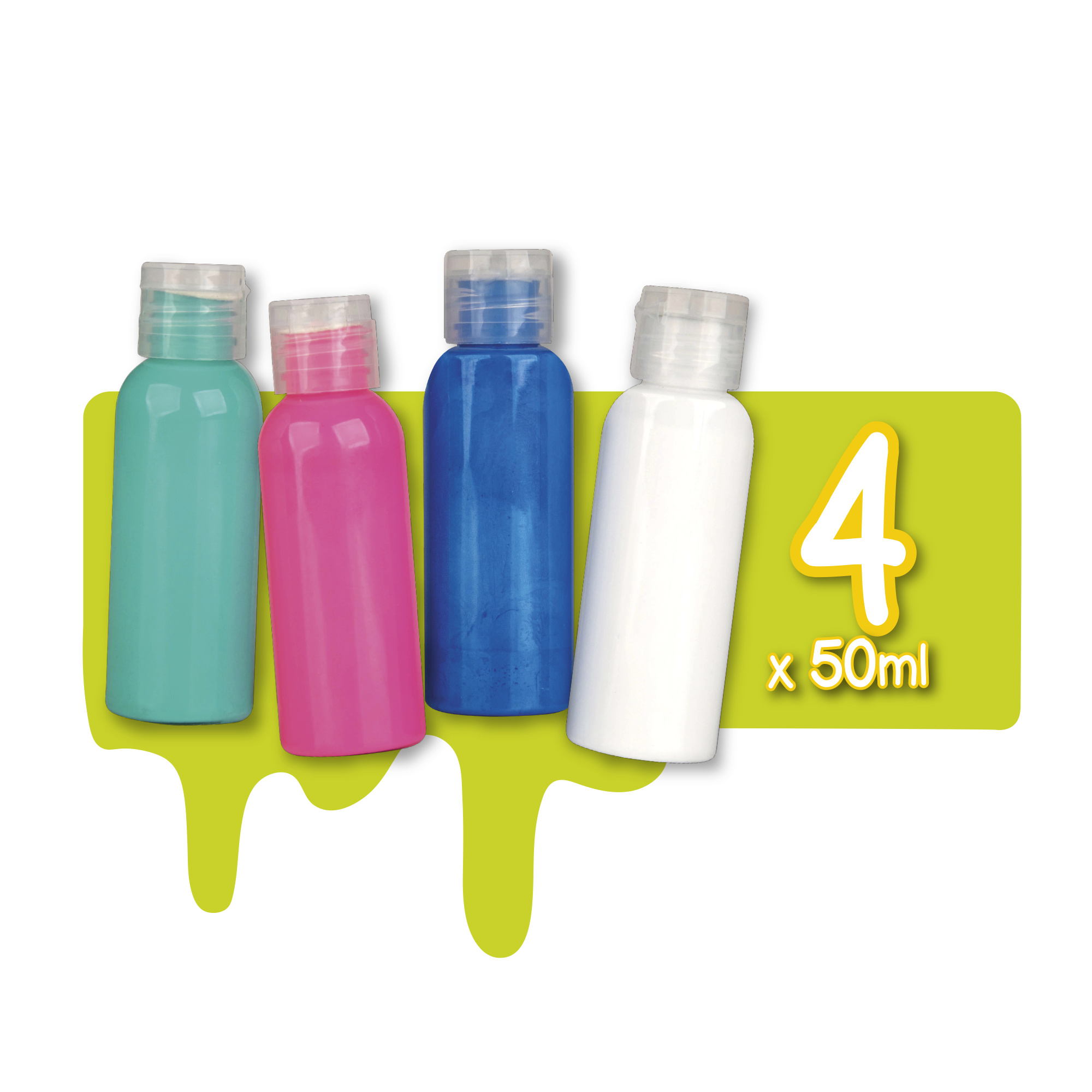 Fluid art orsetto 22cm – kit creativo con colori acrilici - CREA MANIA