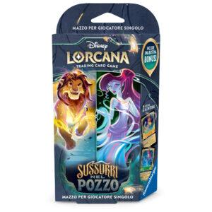 Disney lorcana – sussurri nel pozzo – starter deck ambra & smeraldo – 8+ anni - RAVENSBURGER, Disney, Lorcana