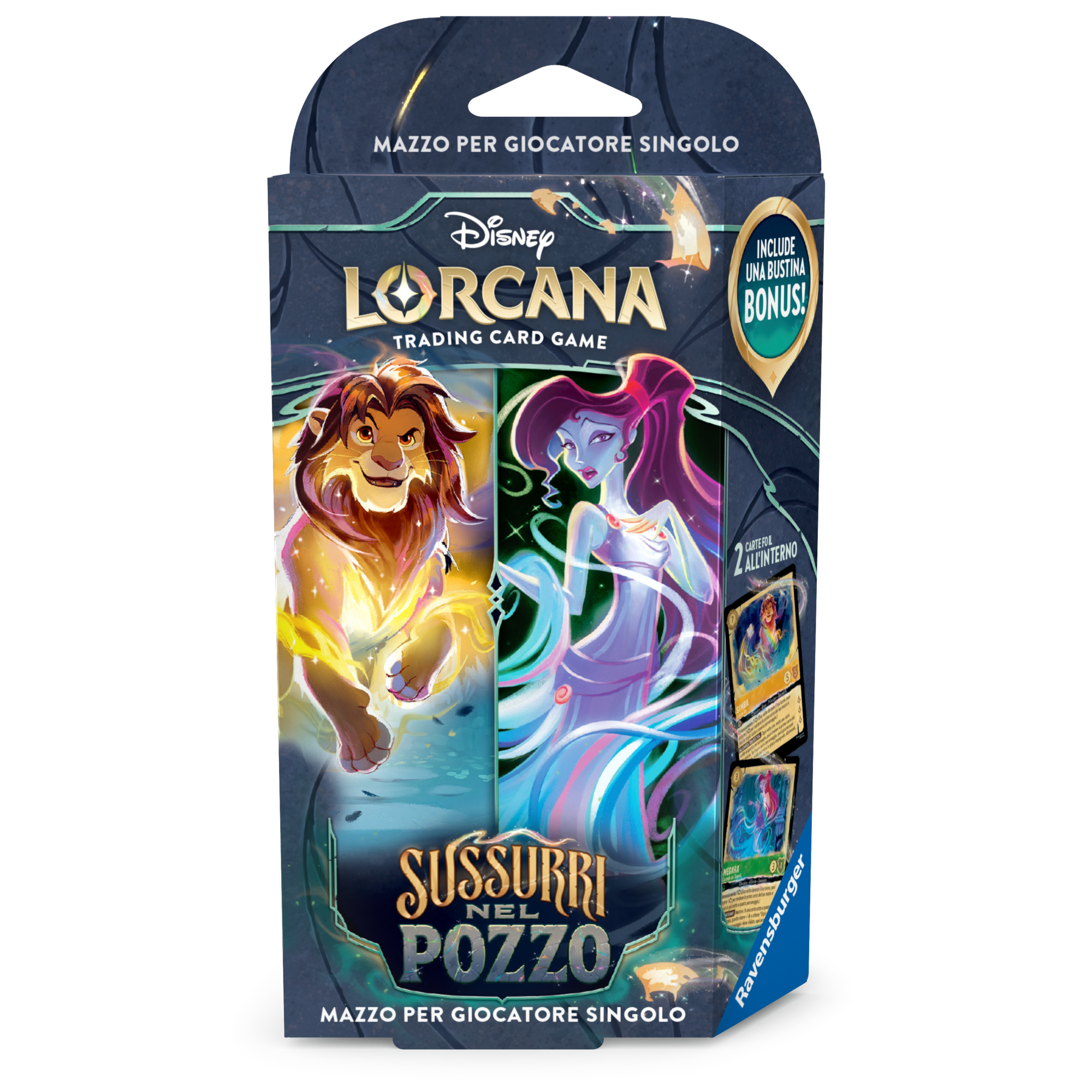 Disney lorcana – sussurri nel pozzo – starter deck ambra & smeraldo – 8+ anni - RAVENSBURGER, Disney, Lorcana