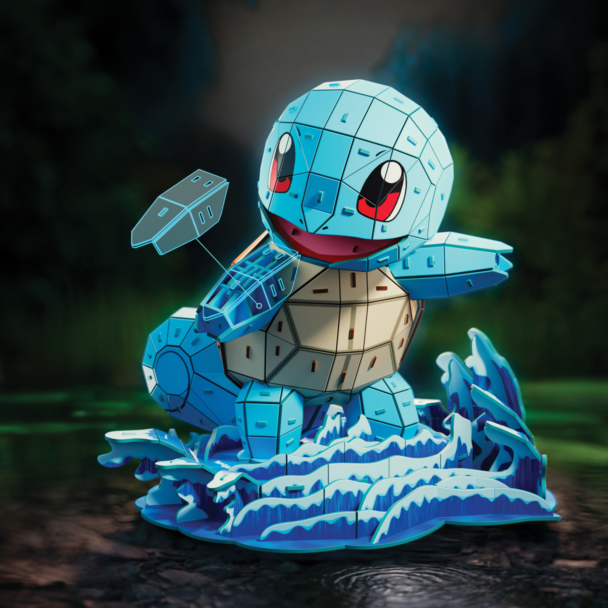 4d build, pokémon squirtle - POKEMON