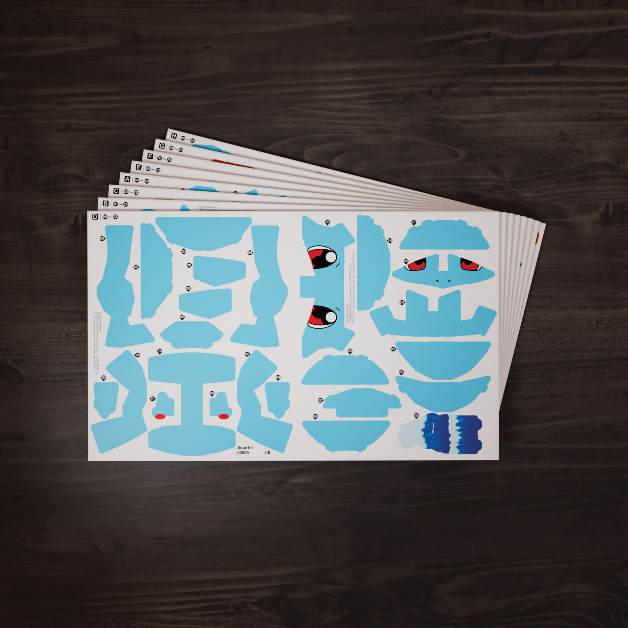 4d build, pokémon squirtle - POKEMON