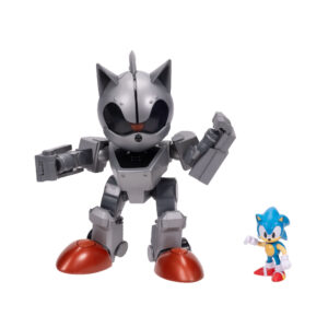 Sonic the hedgehog - mecha sonic robot con action figure 6 cm - Sonic