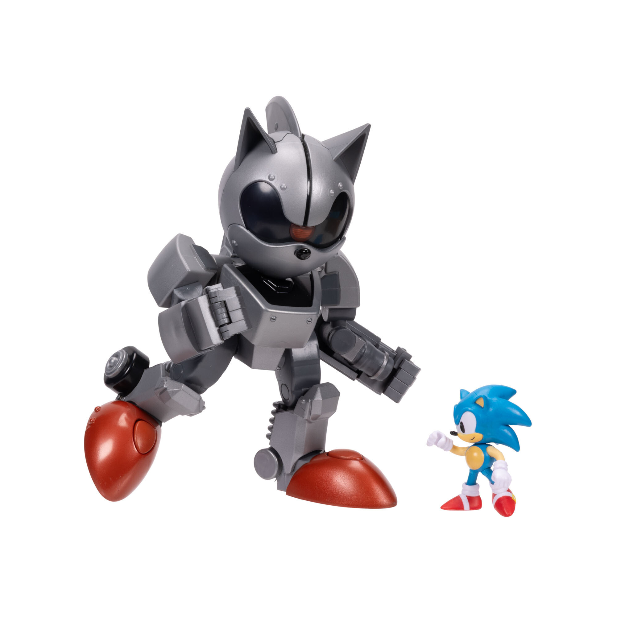 Sonic the hedgehog - mecha sonic robot con action figure 6 cm - Sonic