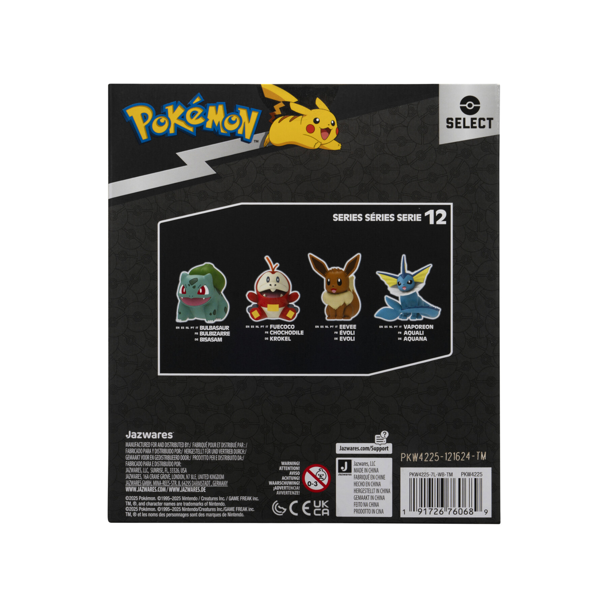 Pokémon vaporeon deluxe - figure da collezione in vinile da 12 cm - POKEMON