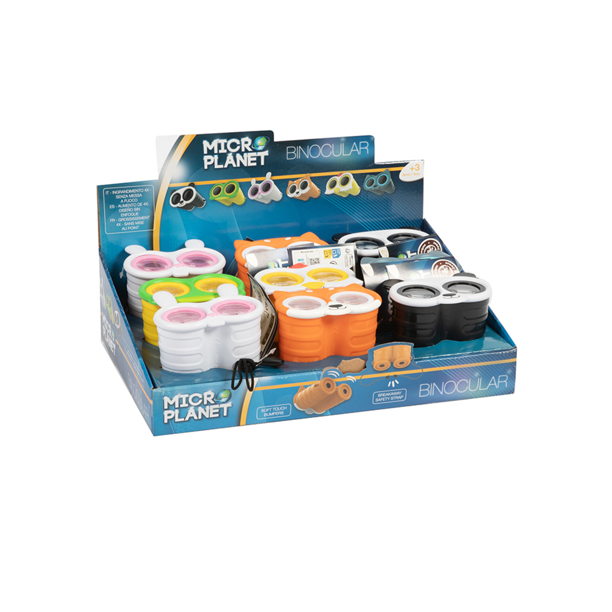 Binocolo giocattolo colorato animali assortito - MICRO PLANET