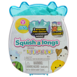 Squish-a-long surprise pack 2025 - 2 personaggi e accessori - mystery box assortita - SQUISH A LONGS
