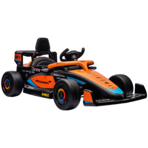 Macchina elettrica per bambini 3-5 anni con licenza mclaren, telecomando e clacson, 115x67x50 cm, arancione - 