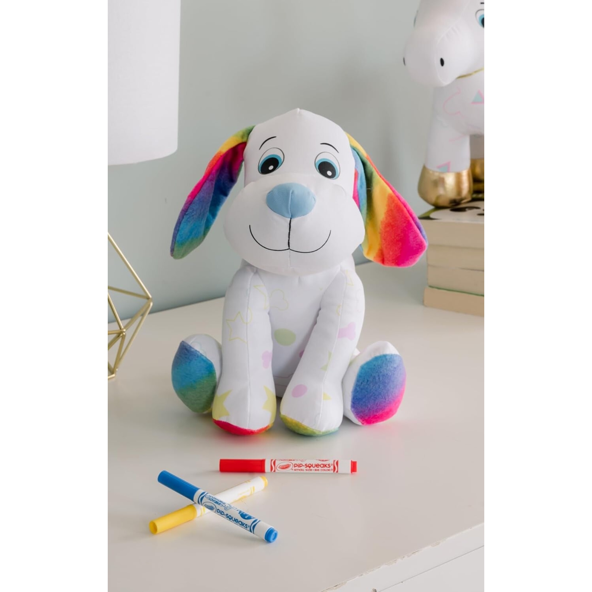 Crayola - peluche cagnolino colorabile con 3 pennarelli - 4026318 - CRAYOLA