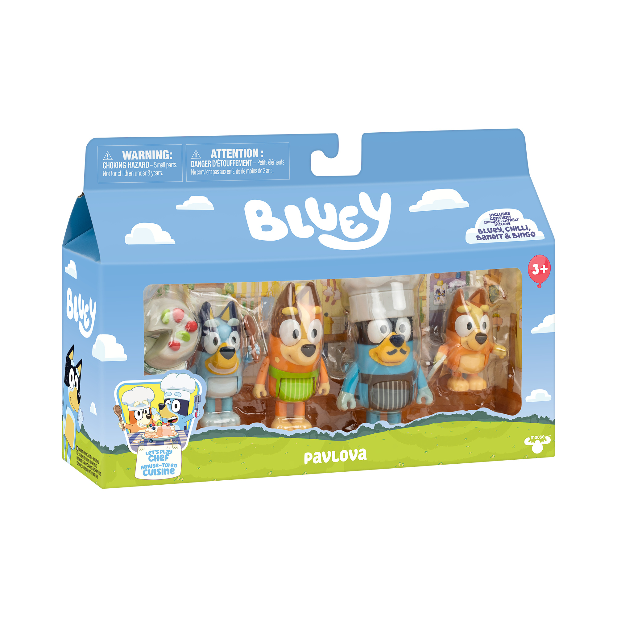 Bluey set 4 personaggi tema “pavlova” - BLUEY