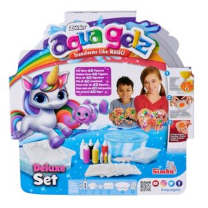 Set creativo aqua gel deluxe – gel colorati con glitter e gid, stampini e vaschetta - SIMBA