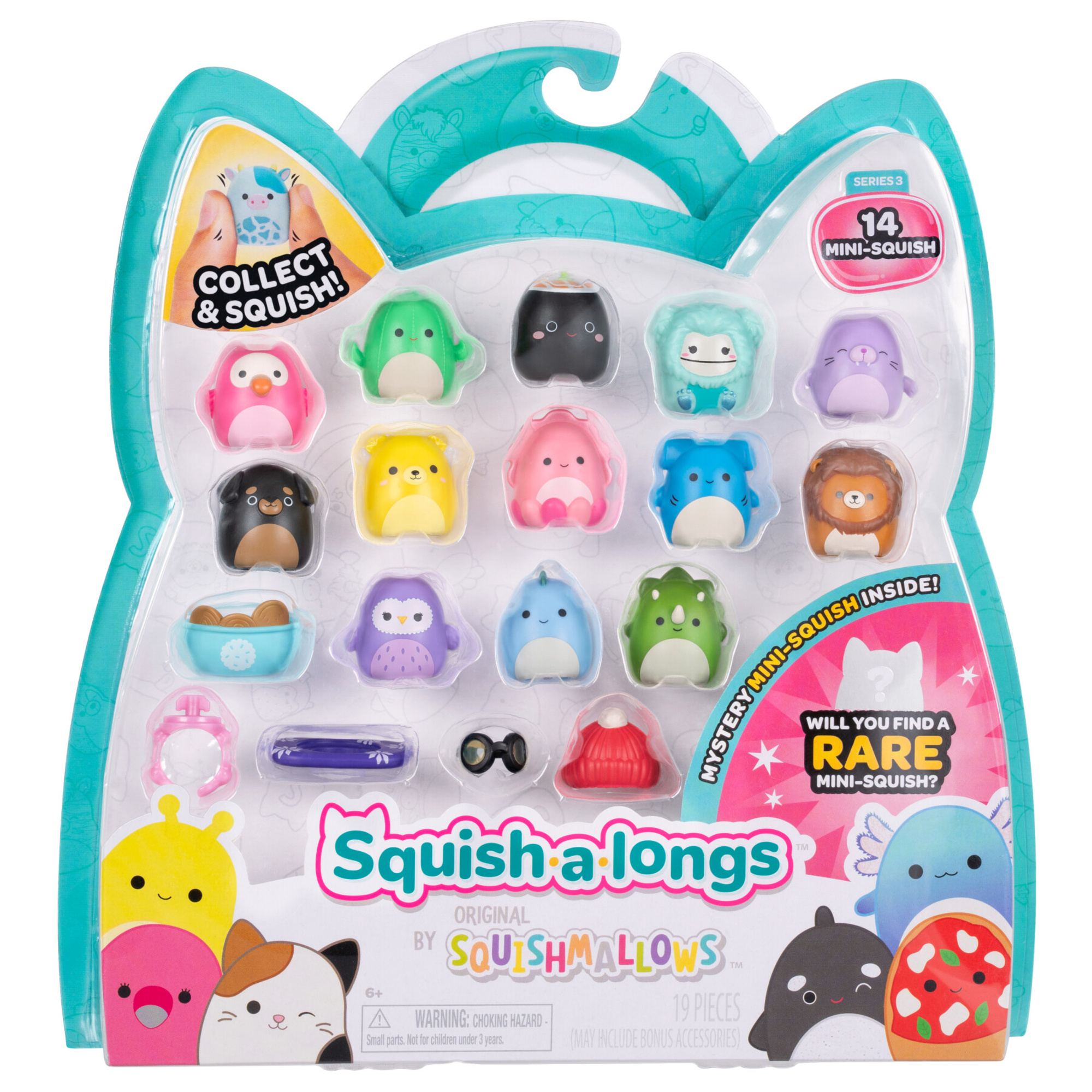 Squish a longs  confezione da 14 personaggi e  accessori - SQUISH A LONGS
