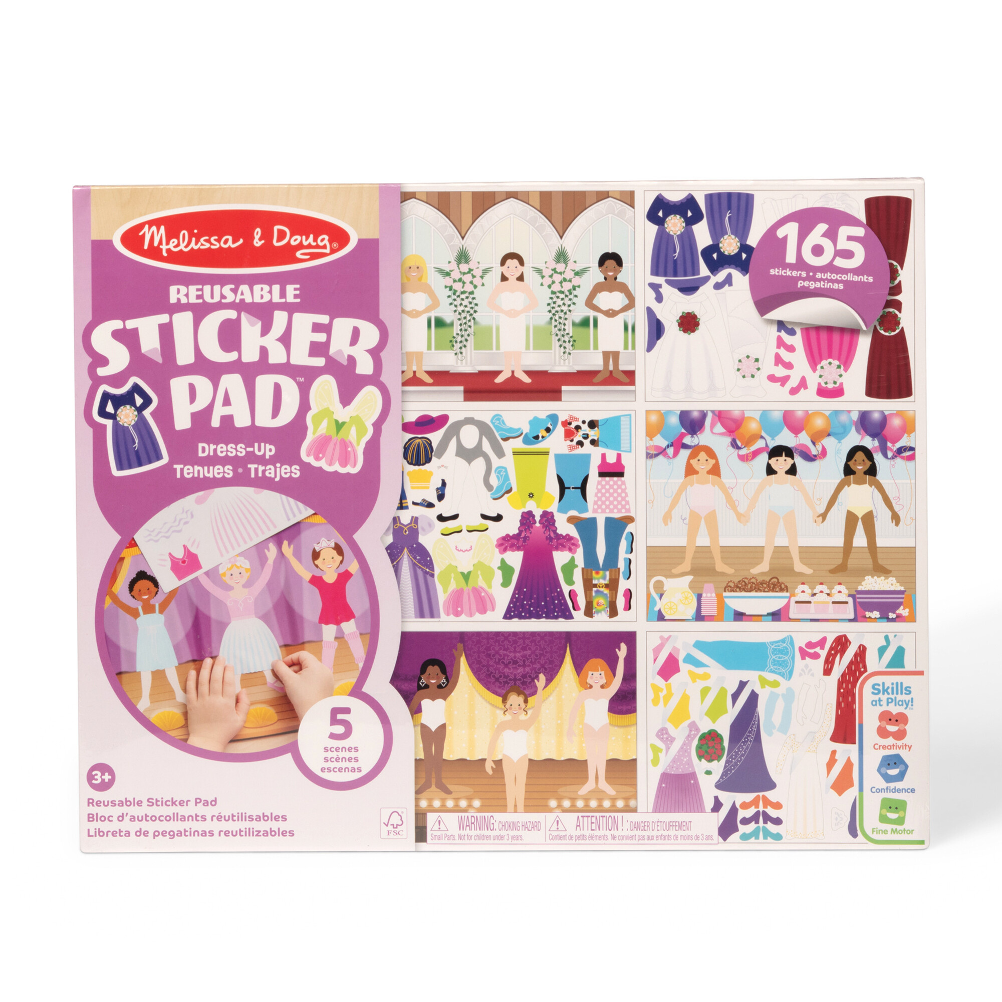 Melissa & doug libro assortito adesivi attacca e stacca - disponibile in 4 modelli diversi - MELISSA & DOUG