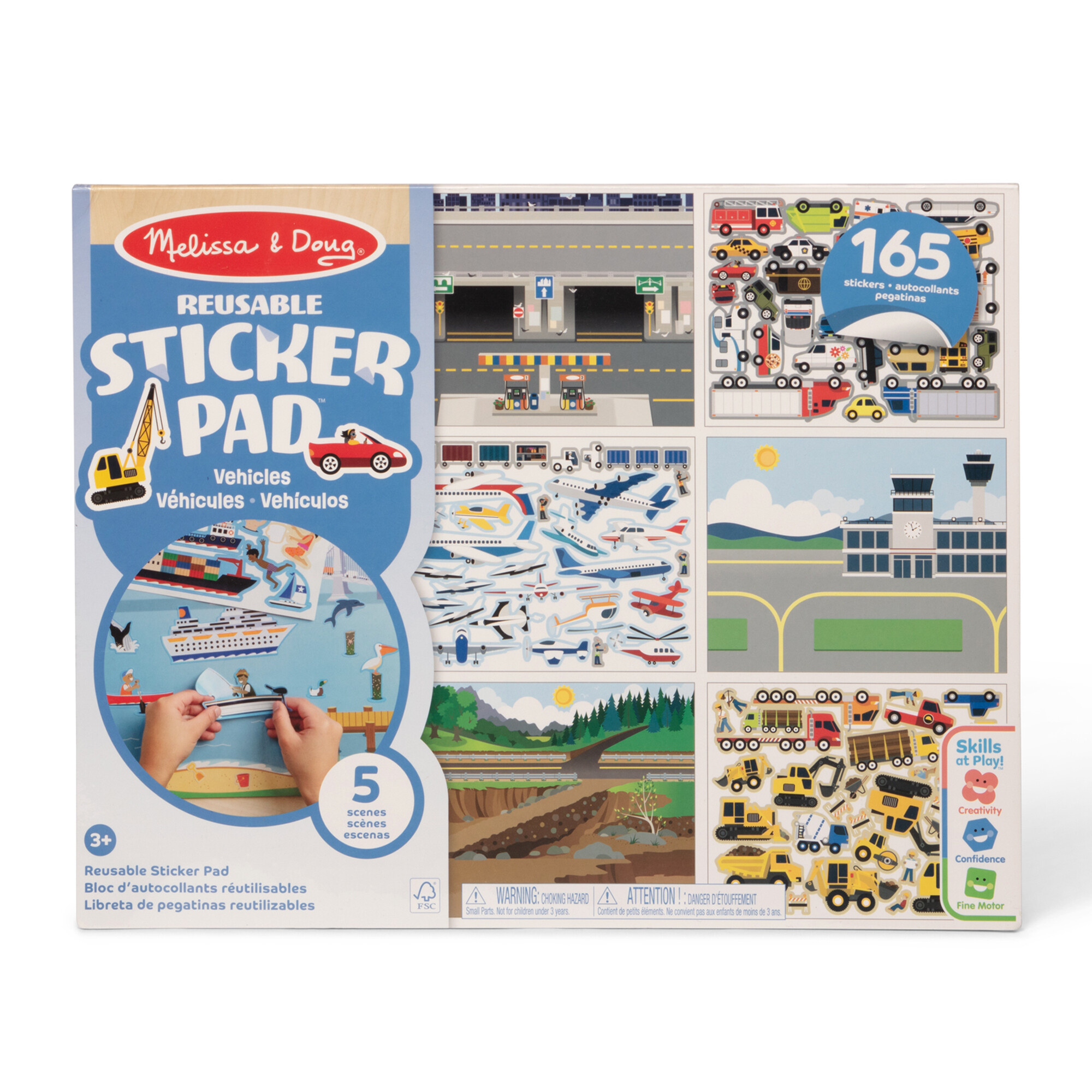 Melissa & doug libro assortito adesivi attacca e stacca - disponibile in 4 modelli diversi - MELISSA & DOUG