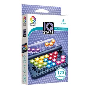 Smart games - iq stars - display 12 pz. - puzzle per bambini dai 6 anni in su - SMART