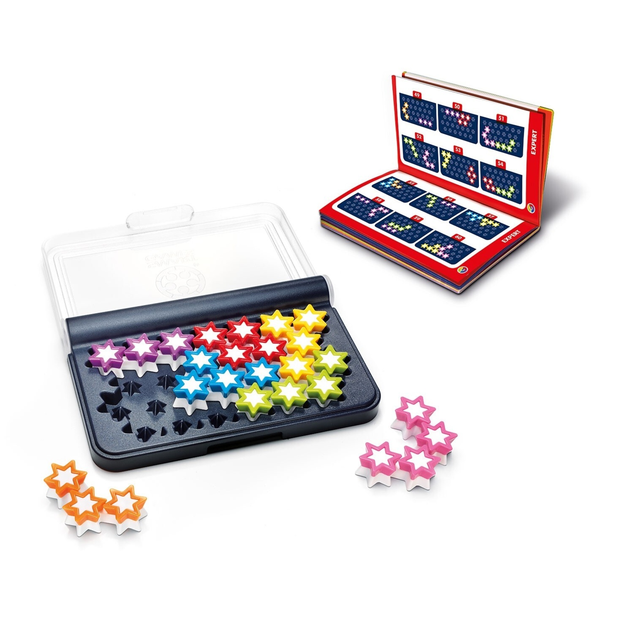 Smart games - iq stars - display 12 pz. - puzzle per bambini dai 6 anni in su - SMART